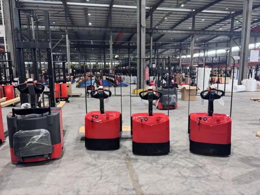Electric pallet trucks ready for dispatch